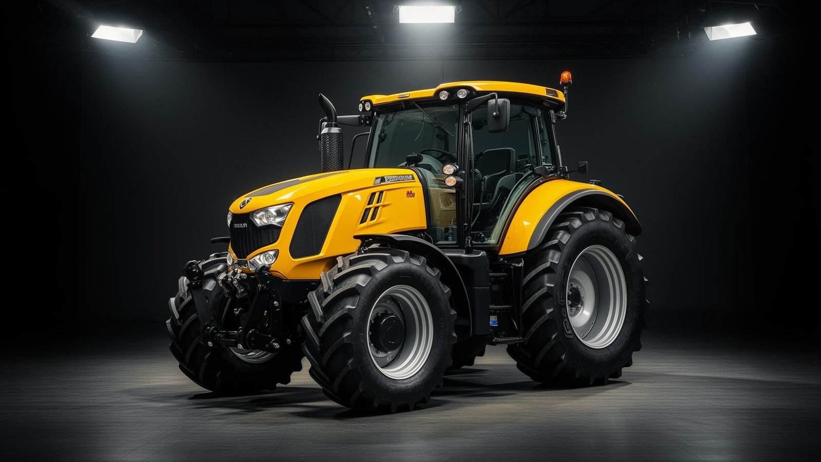 Trator amarelo premium